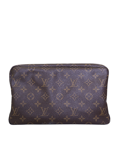 Louis Vuitton Trousse Toiletry Pouch, &pound;250, Accessories, Brown, Canvas, Front view